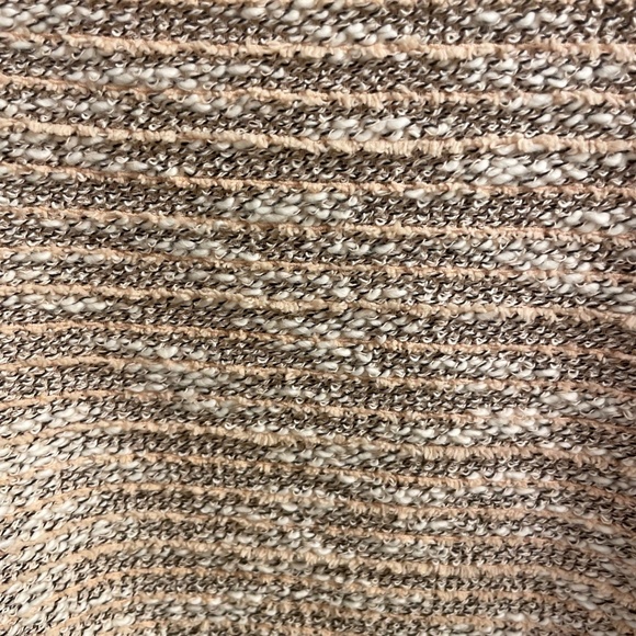 Loft Pink and Cream Sweater with Decorative Back, Size XL - Picture 2 of 6